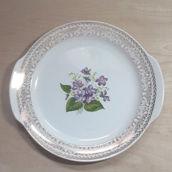 Cunningham & Pickett Other - Cunningham & Pickett 22K Gold 11inch Cake/Serving Platte/ Platter